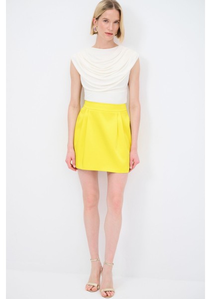 Mert Aslan Pileli Kemerli Tafta Etek modelleri