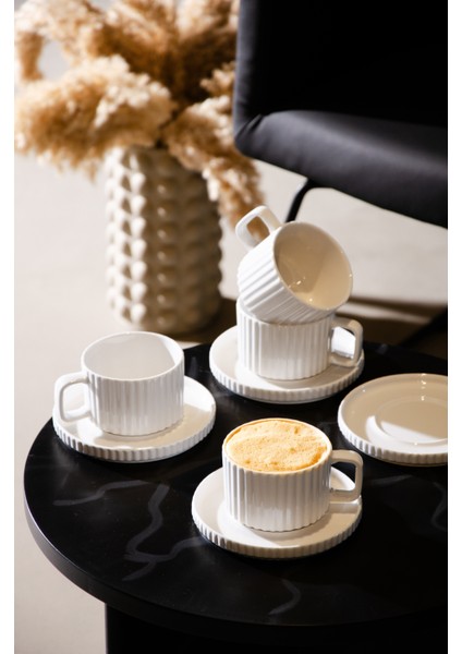 Ritz 4 Kişilik Çay ve Kahve Fincanı Takımı 200CC