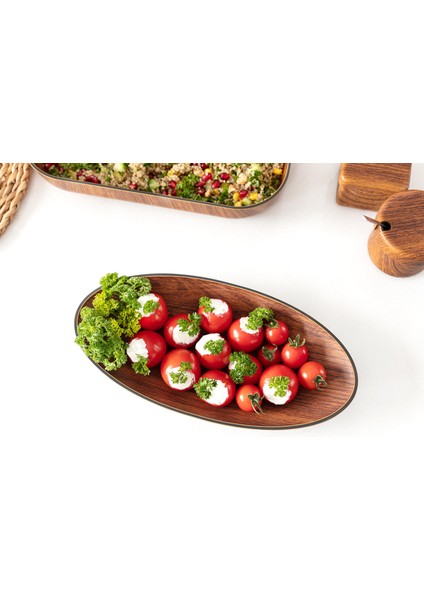 Ancona Sunum Tabağı - Kahverengi modelleri