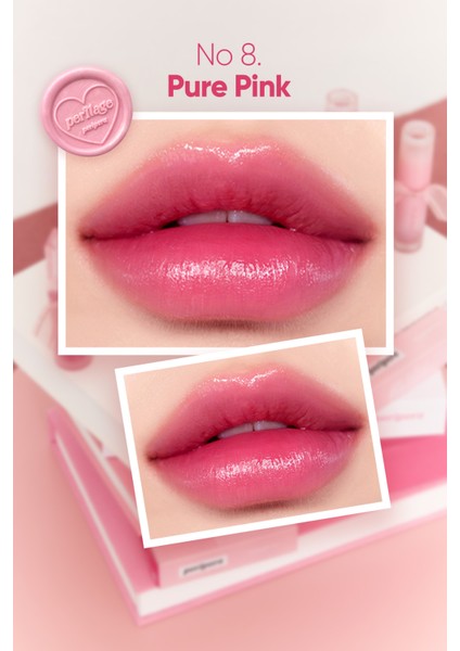 Doğal Tonlarda, Uzun Süre Kalıcı, Işıltılı Tint PERIPERA Water Bare Tint (08 Pure Pink) (Peritage) fiyatları