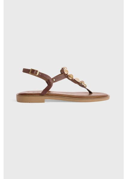 Parmak Arası Deri Sandalet