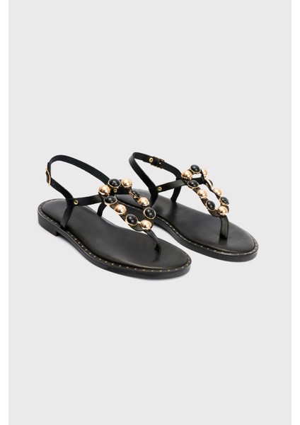 Parmak arası Deri Sandalet