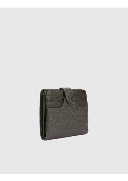 Rainier Hakiki Deri Unisex Haki Cüzdan