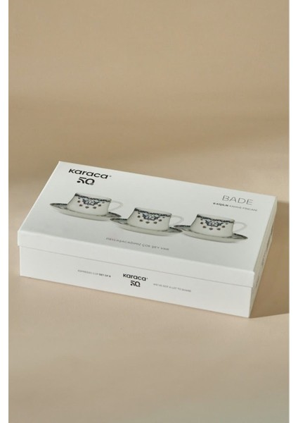 Beyaz 6 Kişilik Kahve Fincanı Seti, 85 Ml, Şık ve Kullanışlı Tasarım