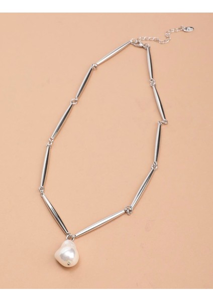 Eirny Gümüş Renk Kadın Kolye modelleri