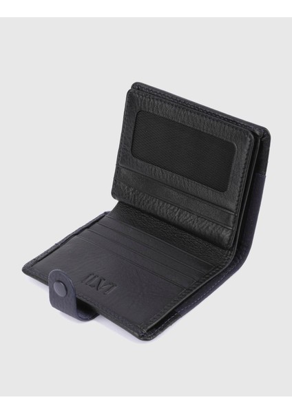 Rainier Hakiki Deri Unisex Lacivert Cüzdan fırsatları