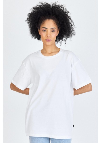 Kadın Basic %100 Pamuk Compact Penye Süprem Oversize Tişört fiyatları
