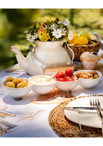 New Petit Concept 4 Bölmeli Küçük Sunum Tabağı modelleri