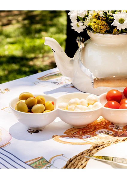 New Petit Concept 4 Bölmeli Küçük Sunum Tabağı fırsatları