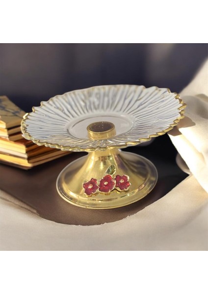 Metal Ayaklı Cam Sunumluk 13 cm fiyatları