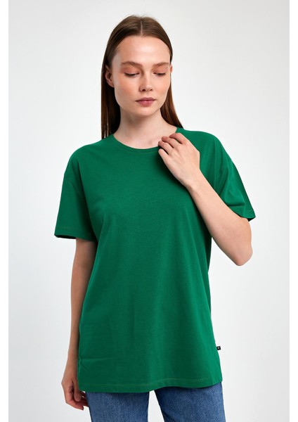 Düz Renk %100 Kompakt Penye Süprem Basic Oversize Tişört fiyatları