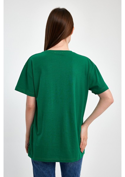 Düz Renk %100 Kompakt Penye Süprem Basic Oversize Tişört indirimleri