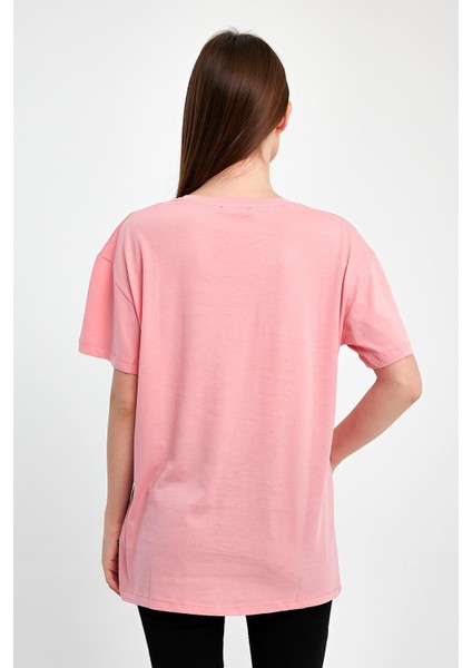 Düz Renk %100 Kompakt Penye Süprem Basic Oversize Tişört indirimleri