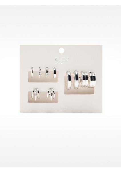 Açık Halka Küpe Seti(5 'li) modelleri