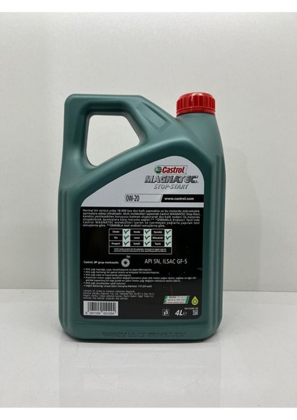 Magnatec Stop Start 4 Litre 0W-20 2024 Üretim fiyatları