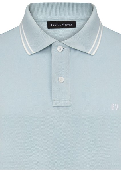Erkek Mavi Polo Yaka, Serin Tutan, Hızlı Kuruyan, Pamuklu, Polo Kıvrılmaz Yaka T-Shirt fiyatları