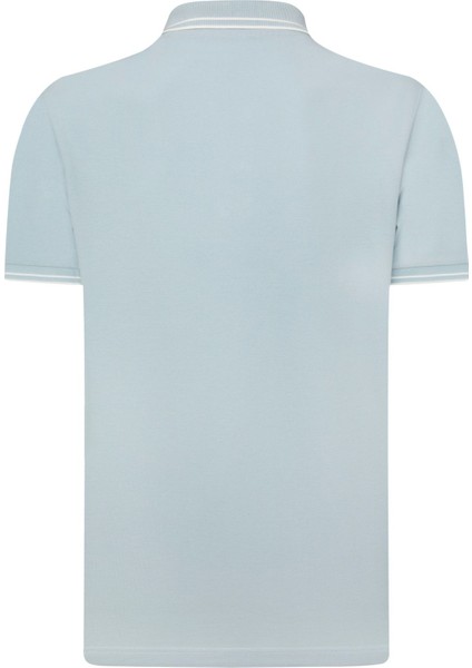 Erkek Mavi Polo Yaka, Serin Tutan, Hızlı Kuruyan, Pamuklu, Polo Kıvrılmaz Yaka T-Shirt fırsatları
