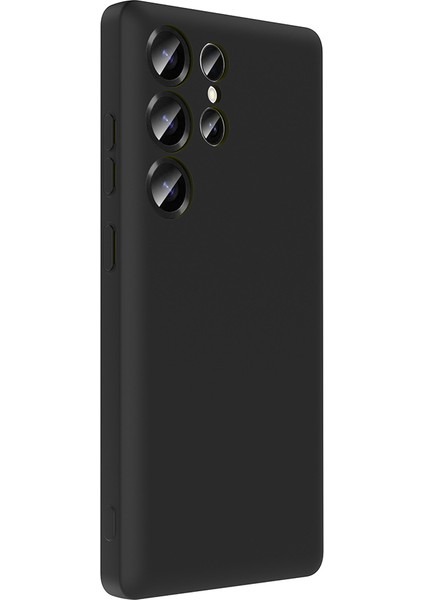 Galaxy S25 Ultra Kılıf Kamera Korumalı Kartlık Hazneli Klfs Vitra Kapak - Mürdüm