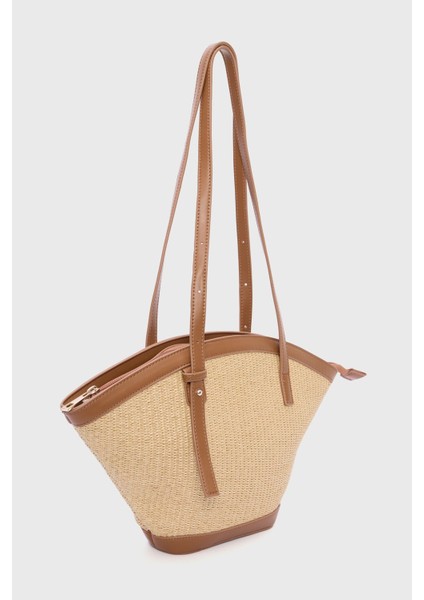 Hasır Çanta Kadınlar İçin Şık Tasarım Ergonomik Kullanım Standart Beden