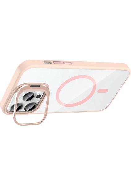 iPhone 14 Pro Max Kılıf Etro Standlı Kamera Lens Koruyucu Hediye Pembe fiyatları