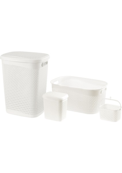 Bellamy 4'lü Çamaşır Sepeti Seti fırsatları