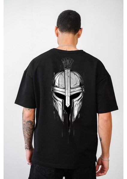 Kuru Kafa Baskılı Unisex Oversize Kalıp Tişört