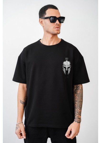 Kuru Kafa Baskılı Unisex Oversize Kalıp Tişört fiyatları