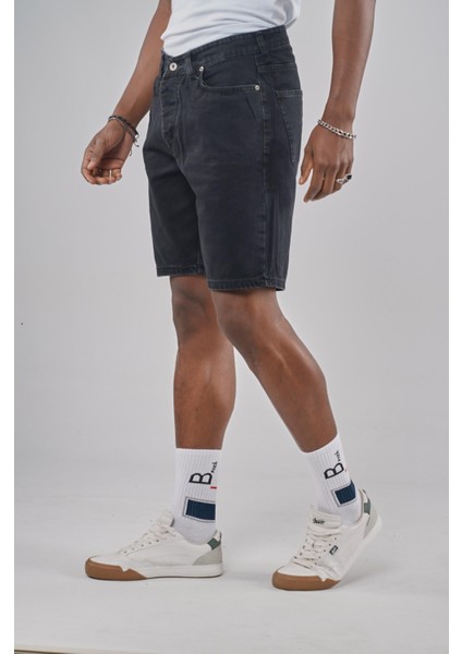 Regular Kalıp Cepli Erkek Kot Şort indirimleri