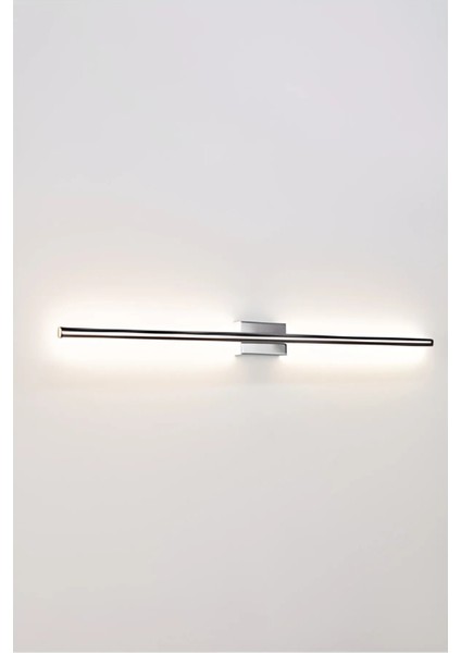 Krom Renk Modern Dekoratif LED Duvar Aplik Uzun Çubuk LED Tekli 80 cm Gün Işığı fırsatları