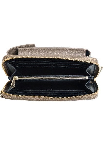 Kadın Çapraz Çanta Lısa Piumelli Milano Bag D40 Taupe