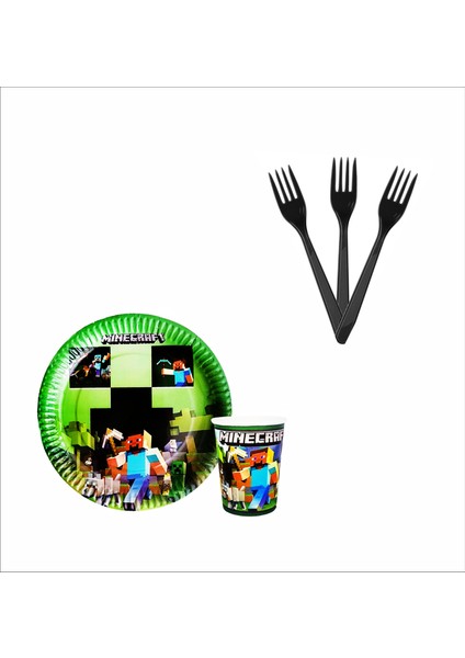 Minecraft Tabak, Bardak, Çatal