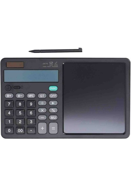 Küçük Hesap Makinesi, El Yazısı LCD Yazma Not Defteri ve Kalem ile Çok Fonksiyonlu Büyük Düğmeli Hesap Makinesi