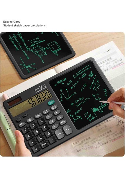 Küçük Hesap Makinesi, El Yazısı LCD Yazma Not Defteri ve Kalem ile Çok Fonksiyonlu Büyük Düğmeli Hesap Makinesi fırsatları