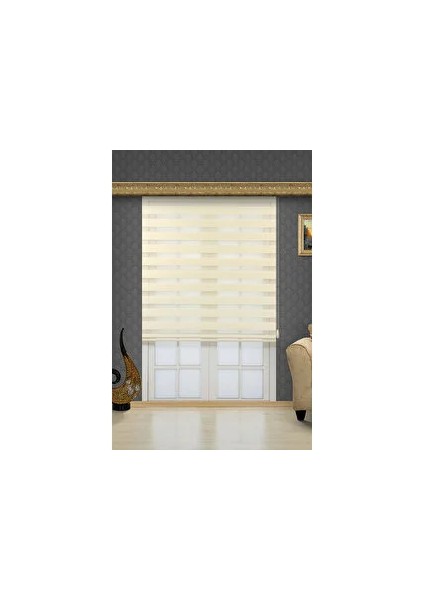 Bambu Stor Zebra Perde Etek Dilimsiz