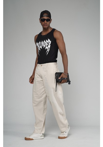 Şalvar Kesim Pileli Keten Pantolon fiyatları