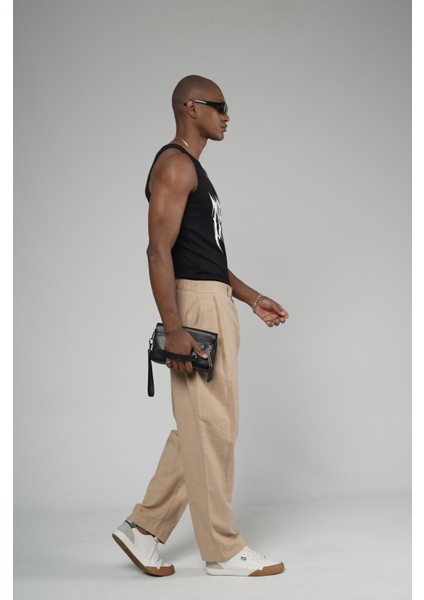 Şalvar Kesim Pileli Keten Pantolon indirimleri