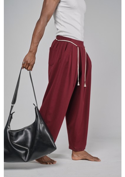 Şalvar Kesim Beli Lastikli Pantolon fırsatları