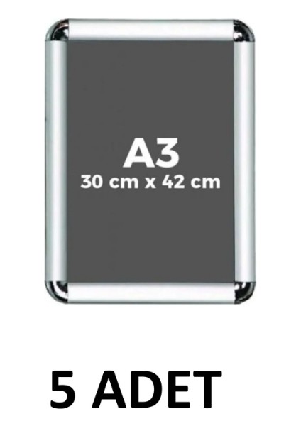 -5 Adet- A3 Eko Plastik Rondo Çerçeve 42X30 cm