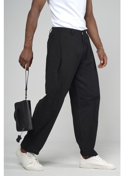 Şalvar Kesim Pileli Keten Pantolon fiyatları