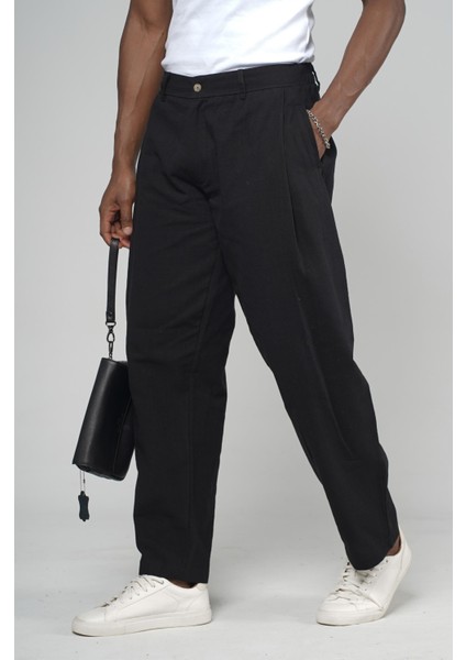 Şalvar Kesim Pileli Keten Pantolon fırsatları