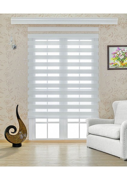 Bambu Stor Zebra Perde Etek Dilimsiz