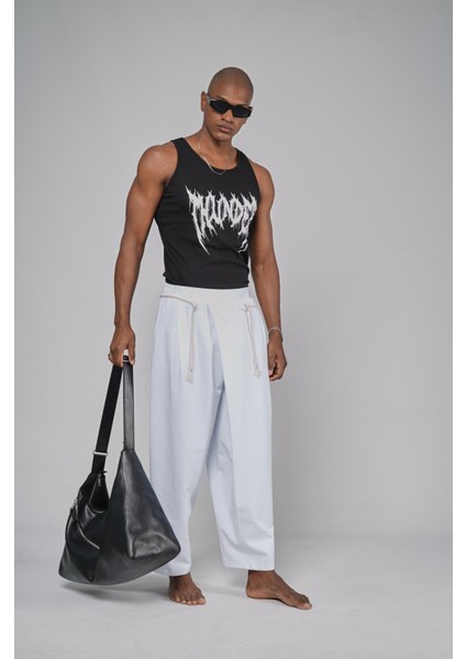 Şalvar Kesim Beli Lastikli Pantolon modelleri