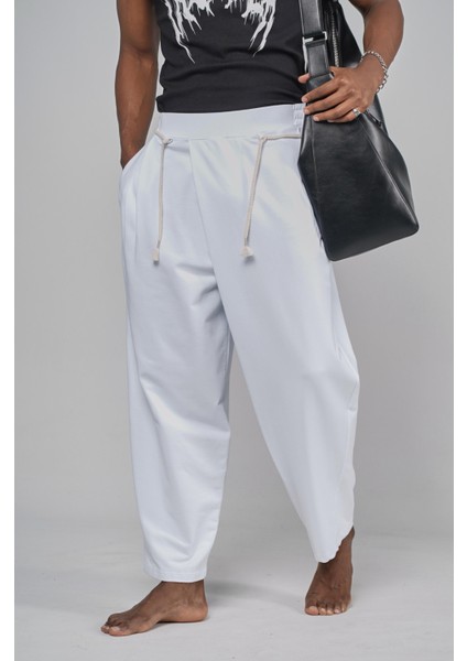 Şalvar Kesim Beli Lastikli Pantolon fırsatları