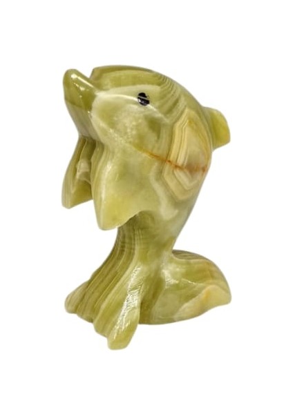 Orjinal Onxy Taşı Yunus Balığı Biblo