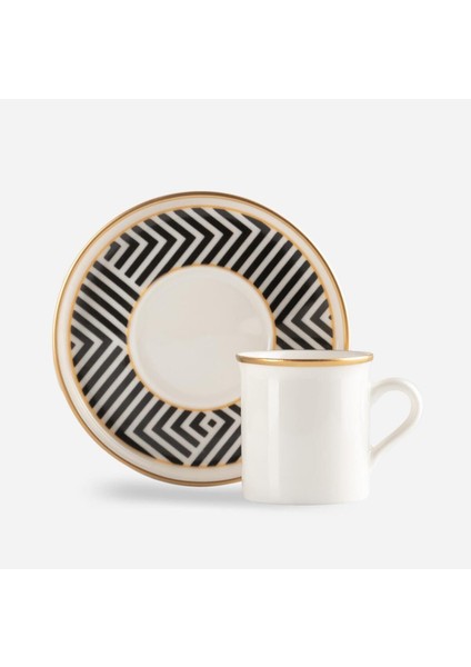 Şık 4'lü Kahve Fincan Takımı, Siyah, Klasik Tasarım modelleri