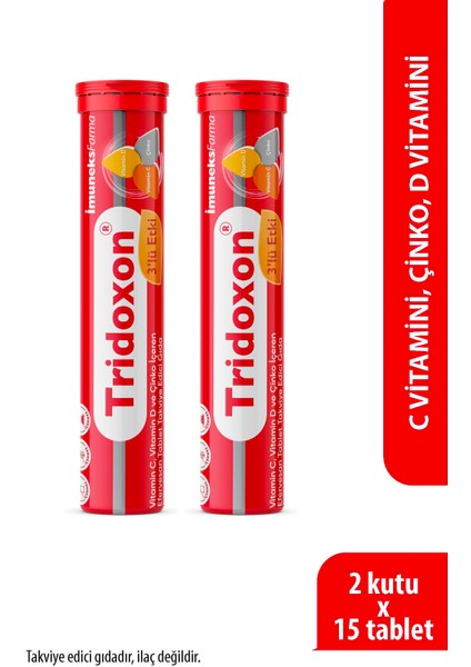 Tridoxan 15 Efervesan Tablet x 2 Adet