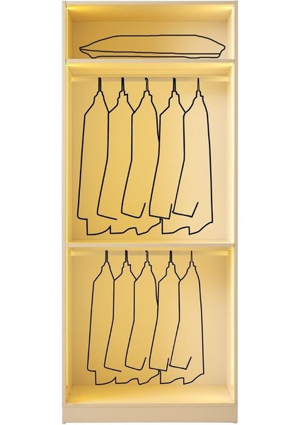 Lossa Moon Köşe Gardırop