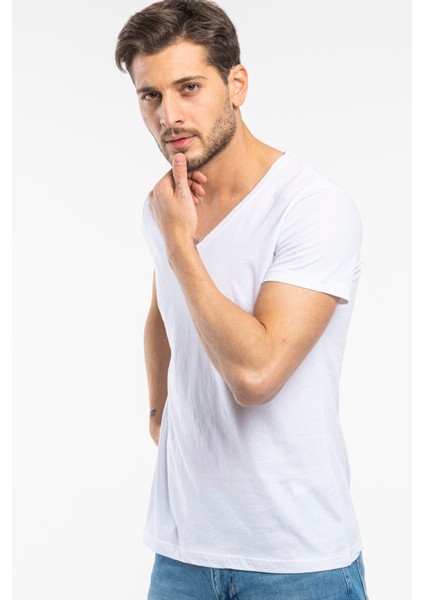 Süperlife Erkek V Yaka Dar Kalp Tişort Spr 246 modelleri