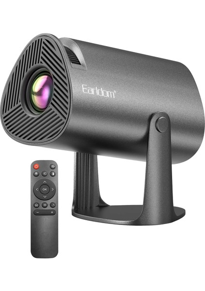 PJ04 4K Taşınabilir Android Projeksiyon 2.4ghz ve 5ghz Çift Bant Wifi Destekli Akıllı Sinema Projektör