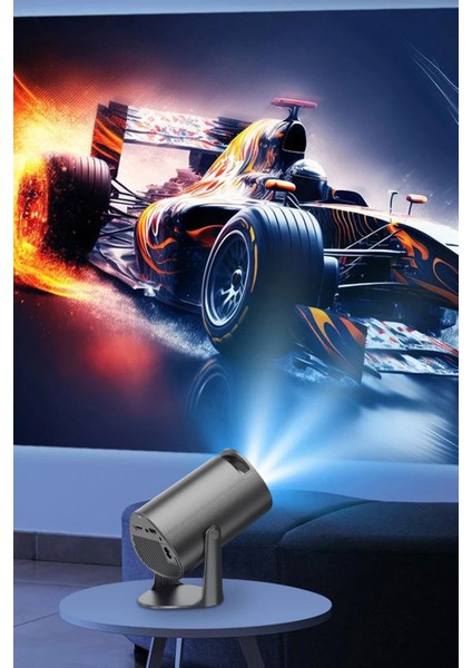 PJ04 4K Taşınabilir Android Projeksiyon 2.4ghz ve 5ghz Çift Bant Wifi Destekli Akıllı Sinema Projektör modelleri